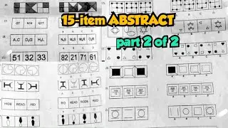 15-item ABSTRACT Reasoning part 2 of 2