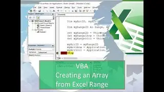 VBA - Creating an Array from Excel Range