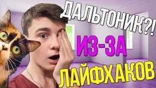 СТАЛ ДАЛЬТОНИКОМ ИЗ-ЗА ЛАЙФХАКОВ | ПРОВЕРКА ЛАЙФХАКОВ SLIWKI SHOW, БОНДАРЬ