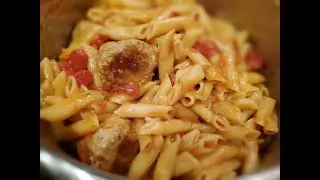 One-Pot Penne and Turkey Meatballs - Instant Pot Recipe in VR 180 3D using Vuze XR by geoffmobile