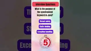 Java Interview Quiz: #18 Test Your Knowledge | 5-Second Challenge! 🚀 #interview #interviewquestions