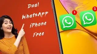 How to use dual WhatsApp in iPhone free | two accounts | works even on landline number phone