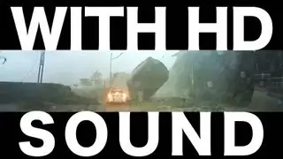 Surviving a Giant Falling Boulder - Added Sound Effects