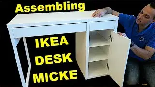 Ikea MICKE desk assembly