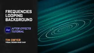 Frequencies Looping Background (Beginner After Effects Tutorial)