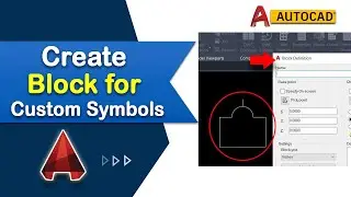 How to create block for custom symbols in AutoCAD