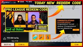 FREE FIRE NEW REDEEM CODE TODAY || PRO LEAGUE REDEEM CODE TODAY || FF NEW REDEEM CODE