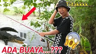 MANCING IKAN DIKOLAM , SAPUTRA DISERANG BUAYA?! | Mikael Family