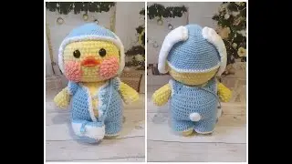 Плюшевая уточка Лалафанфан! Костюм зайчика! Часть 4.