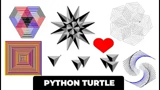 Python Turtle - Draw Different Shape, Design In Python Turtle Graphics | Draw Pattern By 