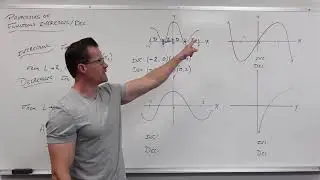 Properties of Functions - Increasing vs Decreasing (Precalculus - College Algebra 9)