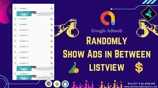 showing admob banner ads randomly in listview builder - admob flutter tutorial