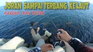 WASPADA❗mancing di dam ijo , joran bisa terbang di bawa ikan || casting dan ngotrek