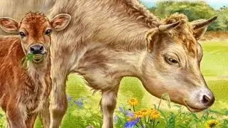 Стихи про животных для детей (корову, гуся, ослика)