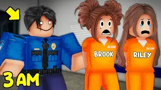 We Got ARRESTED At 3AM In Roblox Brookhaven!!