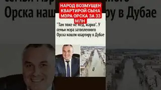 СЫН МЭРА ОРСКА КУПИЛ КВАРТИРУ В ДУБАЯХ ЗА 33 МЛ. РУБЛЕЙ 
