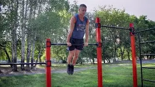 The riveting on the bar. Street Workout 12