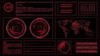 Red Futuristic Hacker Background Full HD 60 FPS