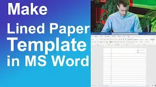 Make Lined Paper Template in Ms Word