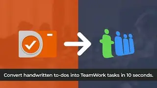 TaskCam to Teamwork Integration - To-dos