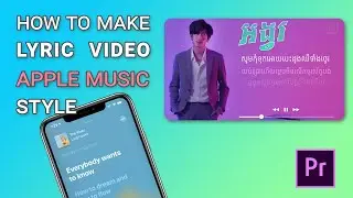 How to make music lyric like Apple music using Premiere Pro