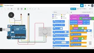 Fire Alarm System Using Arduino at Tinkercad | Gas Detector | Arduino Project | Smoke Detector