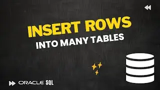 How to insert rows into many tables with single statement in Oracle SQL | Oracle Live SQL