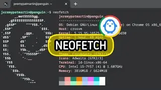 How to install and use Neofetch on ChromeOS Crostini Linux Terminal
