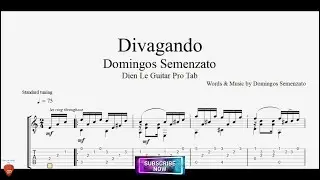 Divagando by Domingos Semenzato with Guitar Tutorial TABs