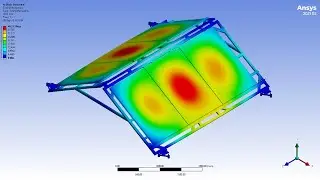 ✅💯✅ Ansys Structural Project # 8 : FEM Analysis of Solar Panel Under Wind Loads