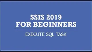 SSIS 2019 | Execute SQL Task | Return Data from SQL Server Database to Package Variables