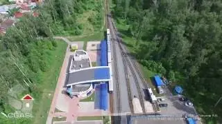 Аэросъемка Казанской детской железной дороги (ДЖД)