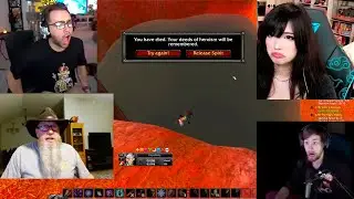 Mizkif Emiru and Soda reactions to Pops death in Hardcore Wow