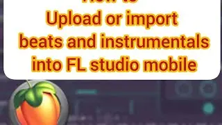 How To Import audio and Mp3 into FL Studio Mobile. flm user file folder not showing