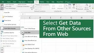 Import data from a Web page in Excel