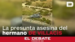 La presunta asesina del hermano de Villacís cambiando la matrícula del coche en un descampado