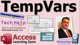 Using TempVars as a Powerful and Flexible Alternative to Variables in Microsoft Access