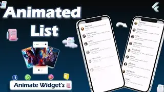 List View Animation | Animate widget in flutter