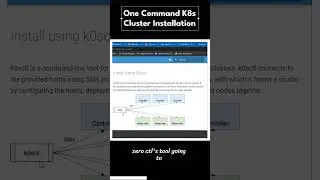 one command Kubernetes multi node cluster installation