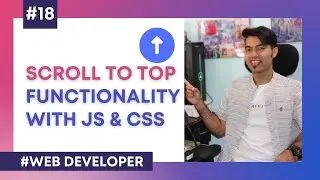 Website Development in Hindi #18: Scroll To Top Functionality with JavaScript and CSS only