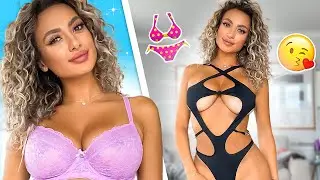 BIKINI VS LINGERIE *HOT* TRY ON HAUL CHALLENGE 🥰 | Toni Camille