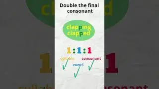 Doubling the Final Consonant | EasyTeaching 