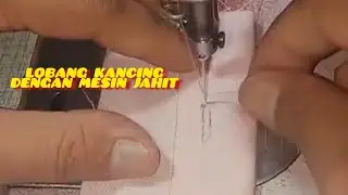 Tips How to make #buttonholes without a hole punching machine or #manually #lobangkancing