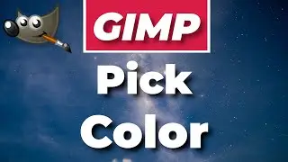 How to pick color from image in GIMP