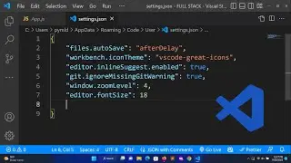 How To Change Font-Size And Window Size in VS-Code | Windows 11