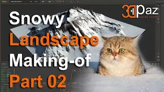 Снежный ландшафт Making-of. Часть02. Snowy Landscape Making-of. Part 02/Gaea/3dsMax/Corona