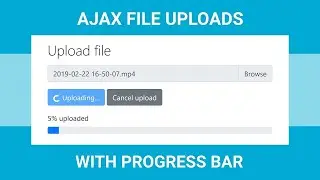 Learn how to upload file with Progress bar