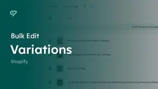 Bulk Edit Shopify Variations in Vela