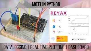 Python ESP8266 MQTT commuunication | Datalogging | realtime plotting