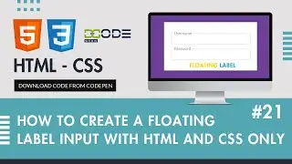 How To Create A Floating Label Input With HTML And CSS | Floating Labels CSS